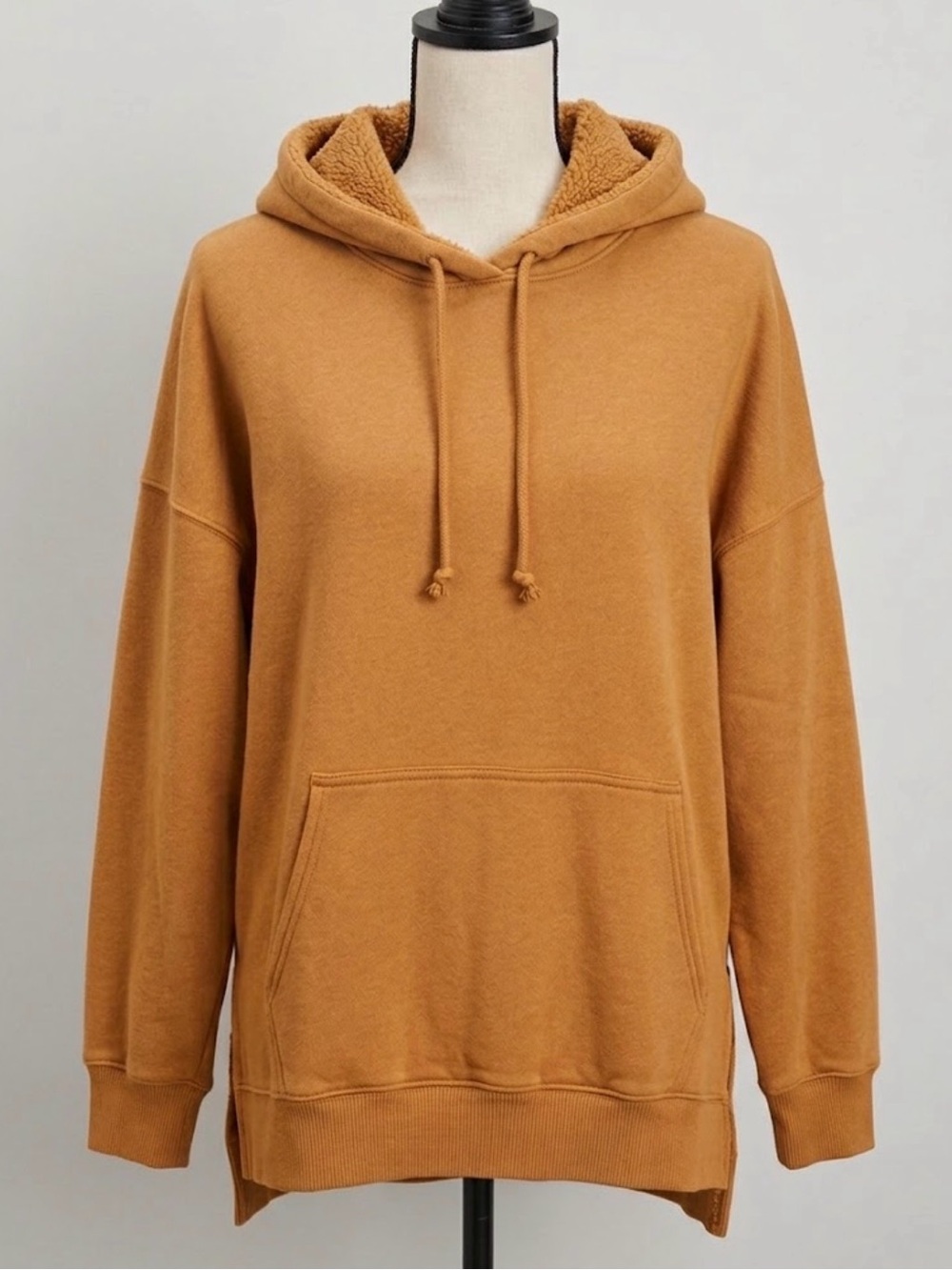 American Eagle AE Ahh-Mazingly Soft Jegging Fit Oversized Hoodie M Camel Sherpa